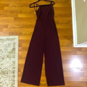 Lulus Wine Red Jumpsuit